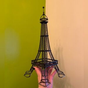 Black Eiffel Tower Wire Sculpture